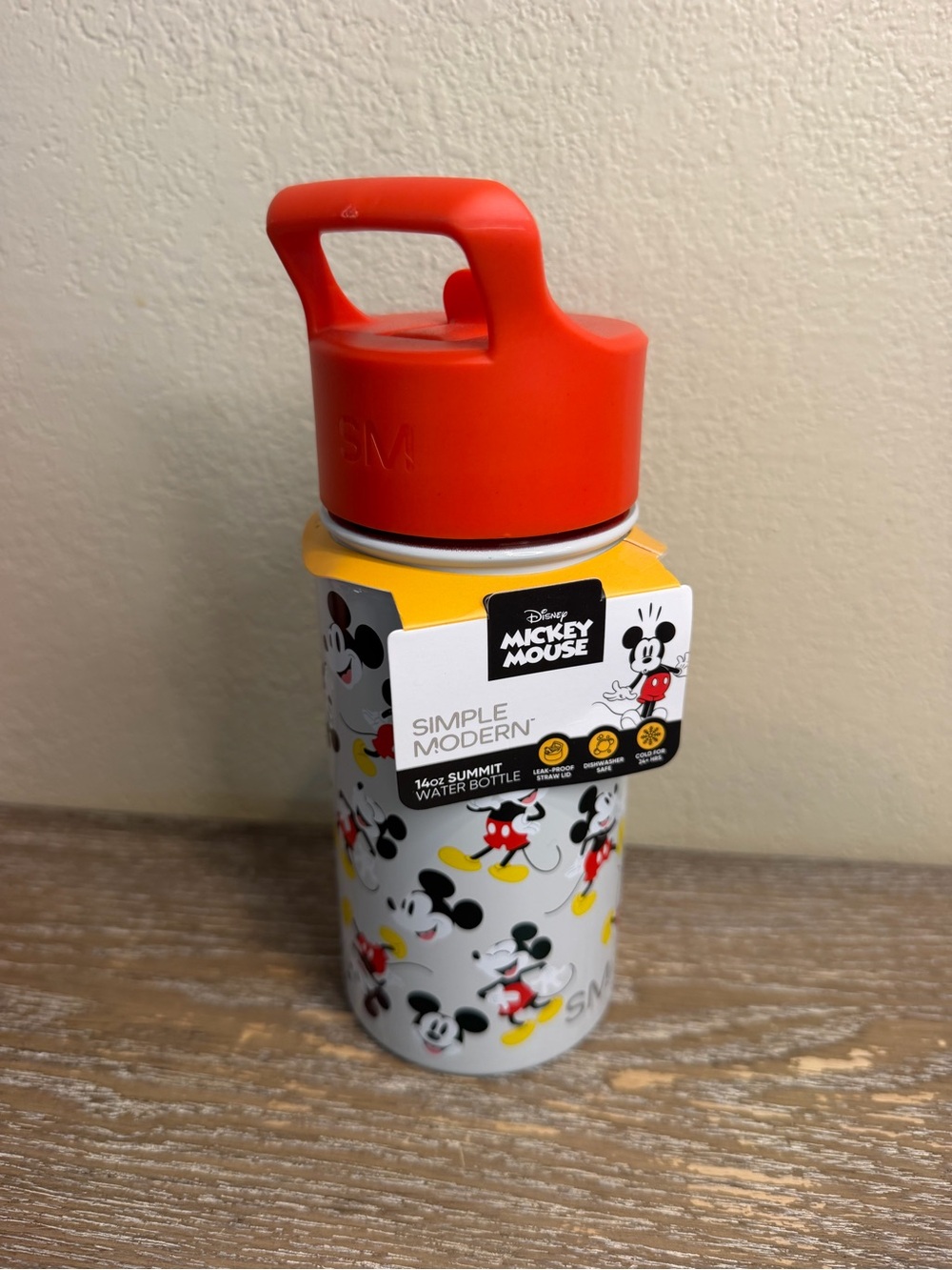New Simple Modern Disney Mickey Mouse Kids Water Bottle 14 oz